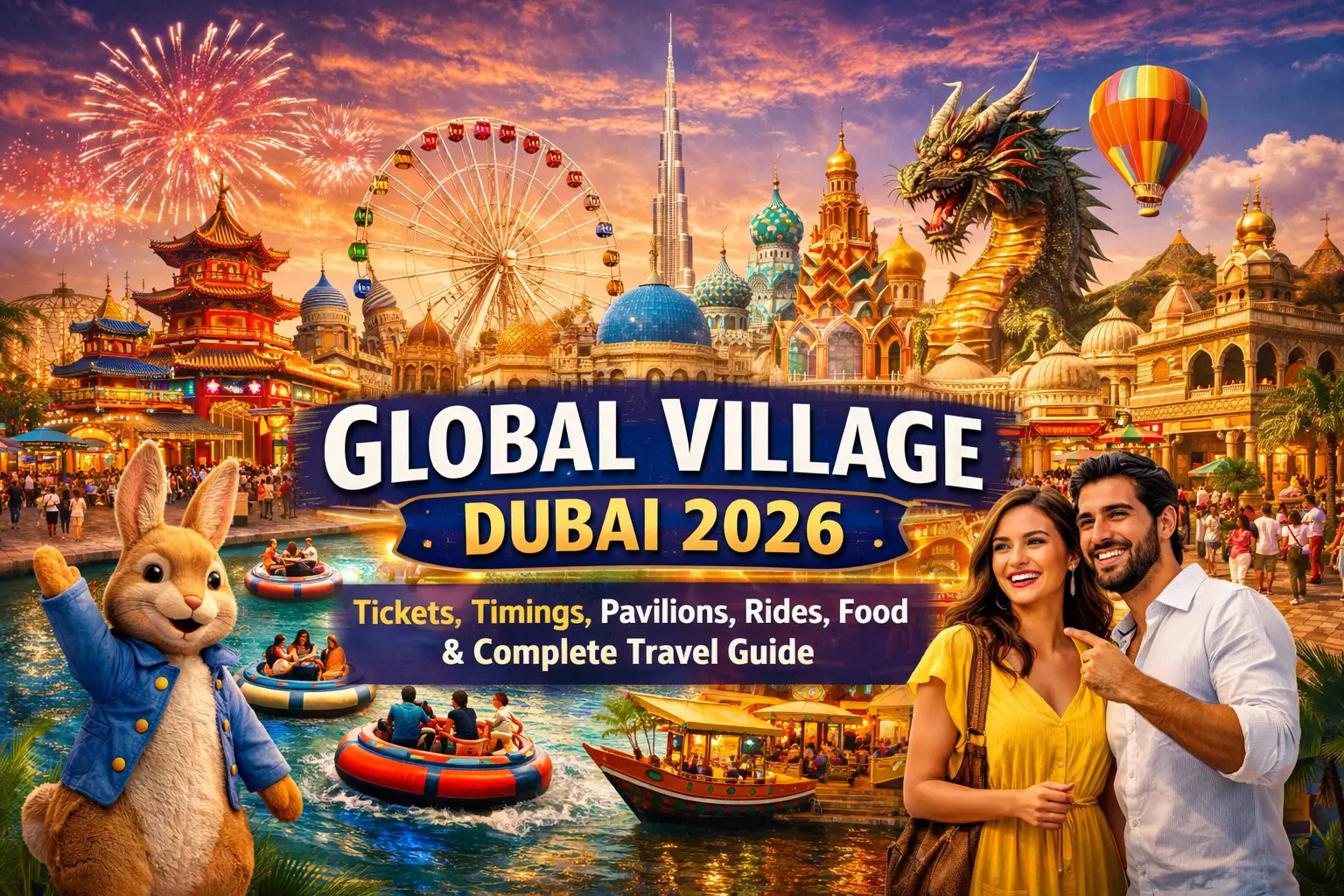 Global Village Dubai 2026: Tickets, Timings, Pavilions, Rides, Food & Complete Travel Guide
